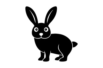 Funny Rabbit with White Background Vector Illustration, Cartoons, Clipart, and Line Art Design, Adorable funny rabbit vector illustration, perfect for cartoons, clipart, and line art designs