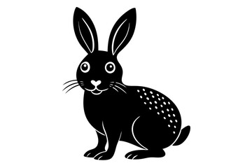 Funny Rabbit with White Background Vector Illustration, Cartoons, Clipart, and Line Art Design, Adorable funny rabbit vector illustration, perfect for cartoons, clipart, and line art designs
