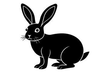 Funny Rabbit with White Background Vector Illustration, Cartoons, Clipart, and Line Art Design, Adorable funny rabbit vector illustration, perfect for cartoons, clipart, and line art designs