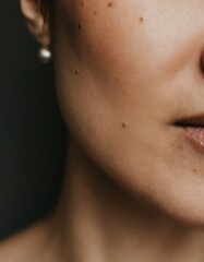 Obraz premium macro photography of the details and textures of human skin