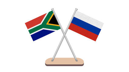 Russia South Africa Flag