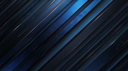 Obraz premium Mesmerizing Blue and Black Diagonal Stripes Abstract Background