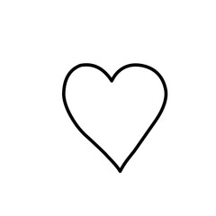 Black heart icon. Love symbol. Vector illustration flat style