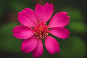 Obraz premium Indian pink flower vibrant bokeh background, AI Generated