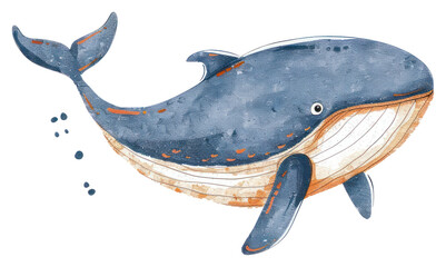 Fototapeta premium PNG Whale whale animal mammal.