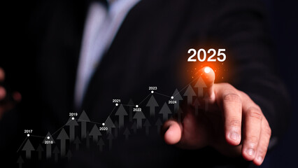 2025 business growth, new year marketing plan continue to increase return. Development to success...
