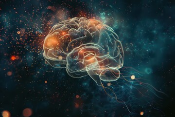 Fototapeta premium Explore the brain's mysteries with neuroscience, unlocking cognition, behavior, and perception.