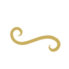 Hand drawn curved line shape. Curved line icon collection. Vector illustration isolated on white background.