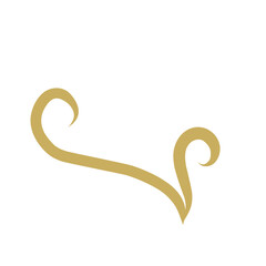 Hand drawn curved line shape. Curved line icon collection. Vector illustration isolated on white background.