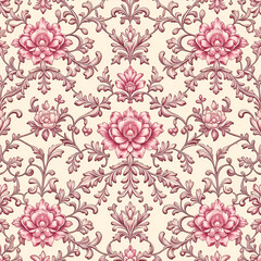 Obraz premium seamless pattern with flowers 