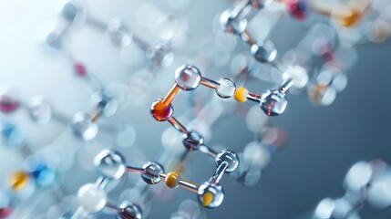 Vibrant Molecular Structures in Genetic Research and Digital Art