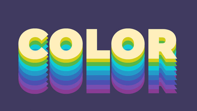 Colored Text with Ghost Trail Effect