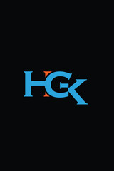 HGK letter logo design