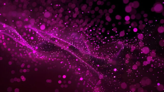 Futuristic pink trapcode form. Abstract dot background. data transfer particle effect