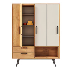 Modern cabinet isolated on transparent or white background 