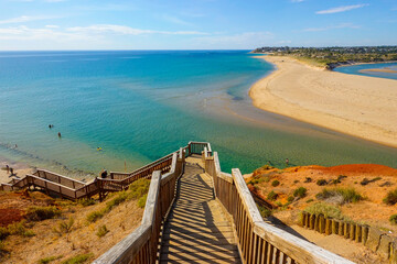 Stairs going down to the beach at Port Noarlunga © pauline.mongarny