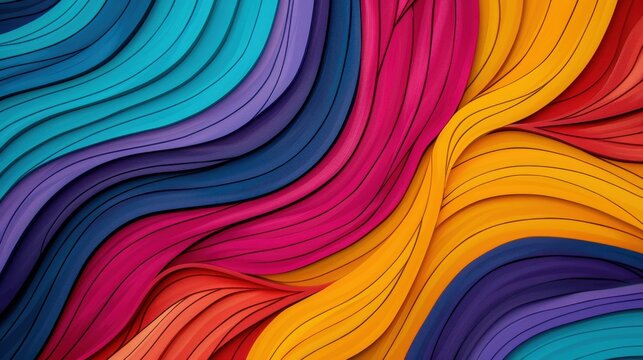 A term tell illustrated in an artistic mural with vibrant colors