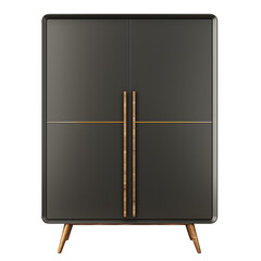 Modern cabinet isolated on transparent or white background 