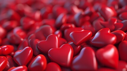 red love hearts  background