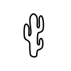 Hand drawn cactus vector objects collection