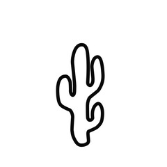Hand drawn cactus vector objects collection