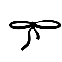 Vector illustrations of rope bows icon