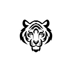 The tiger icon is black, on a white background.