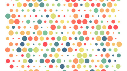 Seamless abstract pattern background with a variety of colored circles.