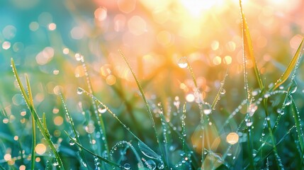 Sparkling Morning Dew: A Stunning Display of Nature's Beauty