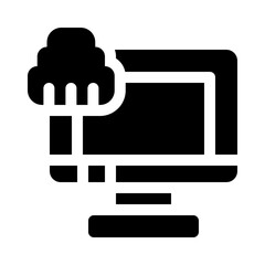 network adapter glyph icon