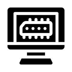RAM glyph icon