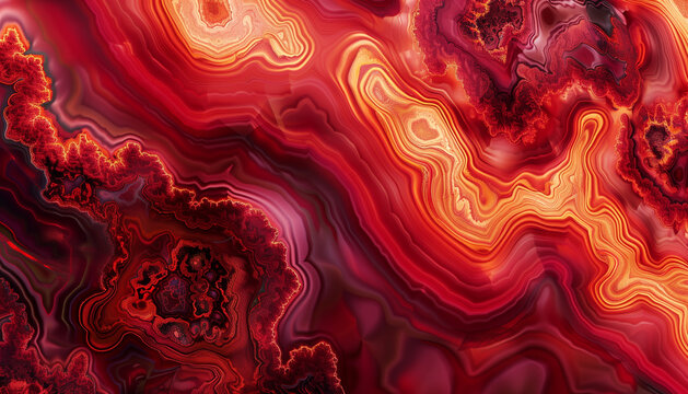 Abstract Red And Orange Agate Marble Texture