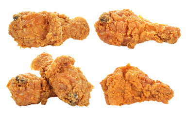 Golden brown fried chicken drumsticks transparent png
