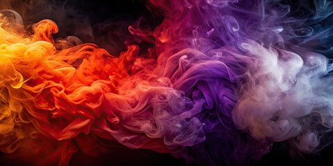 Fototapeta premium Abstract background with red, orange, purple, and grey smoke overlay, smoke, overlay, abstract, background, colors, red, orange