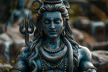 Obraz premium Lord Shiva is a Hindu deity