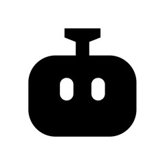 Robot Head Face Solid Icon
