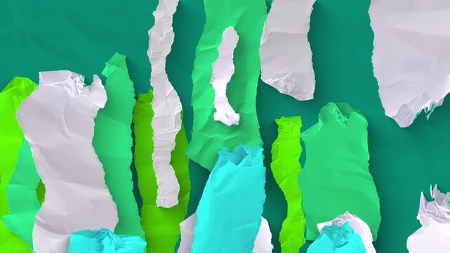 An animated paper rip style looping background.