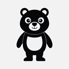 Teddy bear silhouette vector art illustration