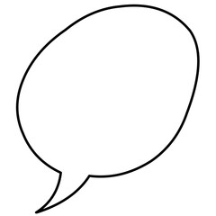 Vector speech clouds chat bubble icon. Vector illustration