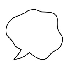 Fototapeta premium Vector speech clouds chat bubble icon. Vector illustration