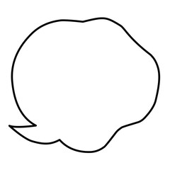 Vector speech clouds chat bubble icon. Vector illustration