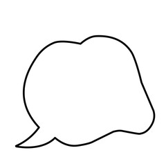 Vector speech clouds chat bubble icon. Vector illustration