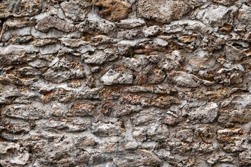 Mur de pierres au style ancien