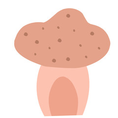 Mushroom vector isolated icon. Mushroom emoji illustration. Mushroom vector isolated emoticon