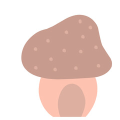 Mushroom vector isolated icon. Mushroom emoji illustration. Mushroom vector isolated emoticon