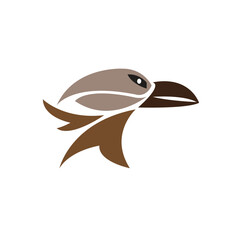 vector, bird logo, a brave and strong eagle