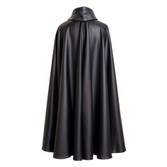 Naklejka premium Black cape back view isolated on transparent background