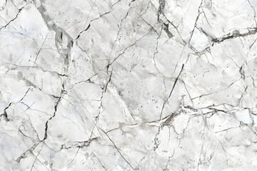 Seamless High-Resolution White and Gray Marble Texture Background with Natural Veining for Design and Architectural Projects