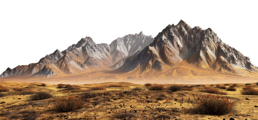 Fototapeta premium PNG Stunning desert mountain landscape