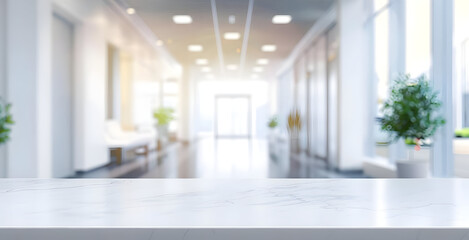 Modern office interior with a bright and clean environment, featuring indoor plants and contemporary design elements, captured during the day.